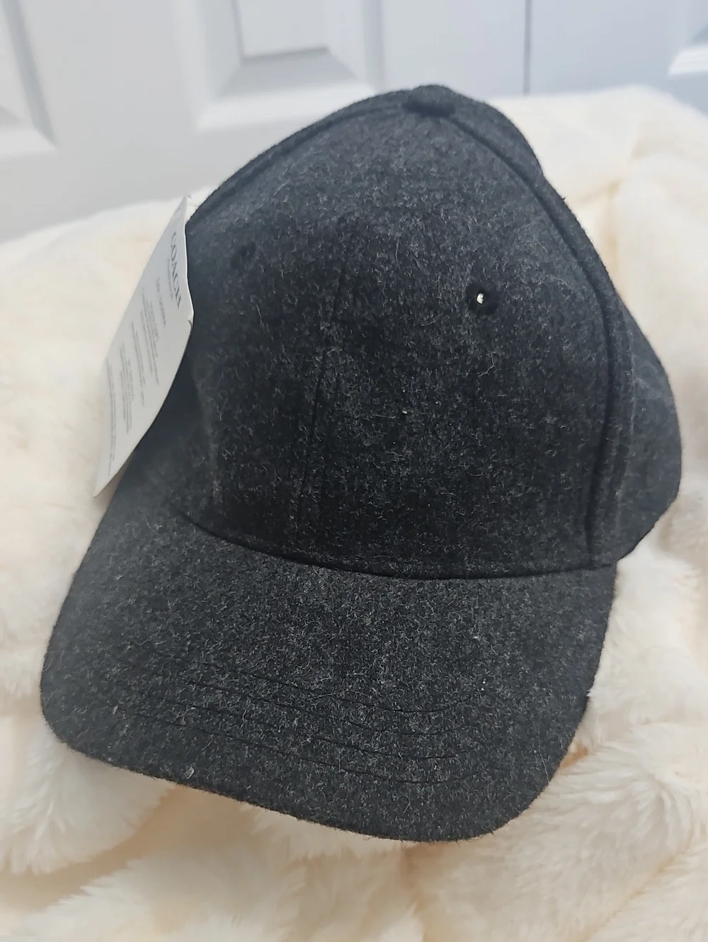 Coach Fragrance Gray Wool Blend Baseball Cap Adjustable NWT Promotional Gift